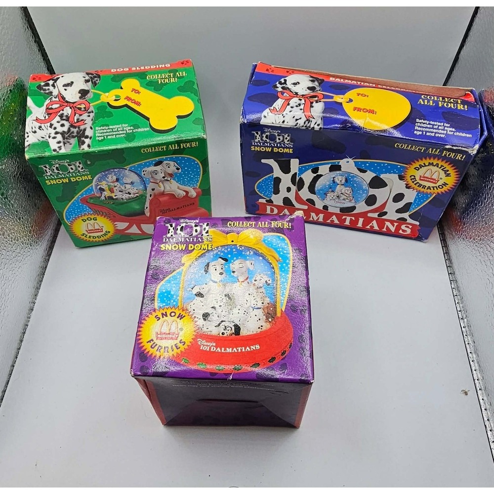 Disney McDonald's 101 Dalmatians Snow Dome Collectible 1996